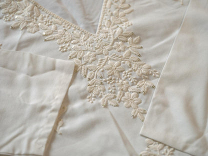 Ethereal in White – Chikankari Embroidered Kurta Set with Crochet Palazzo