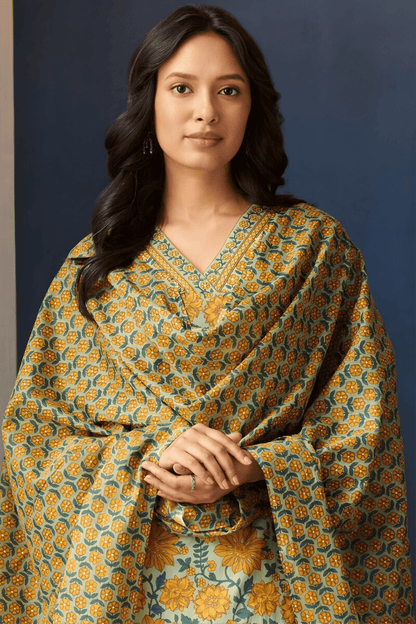 Printed Premium Cotton Kurta Set - Soft & Breathable