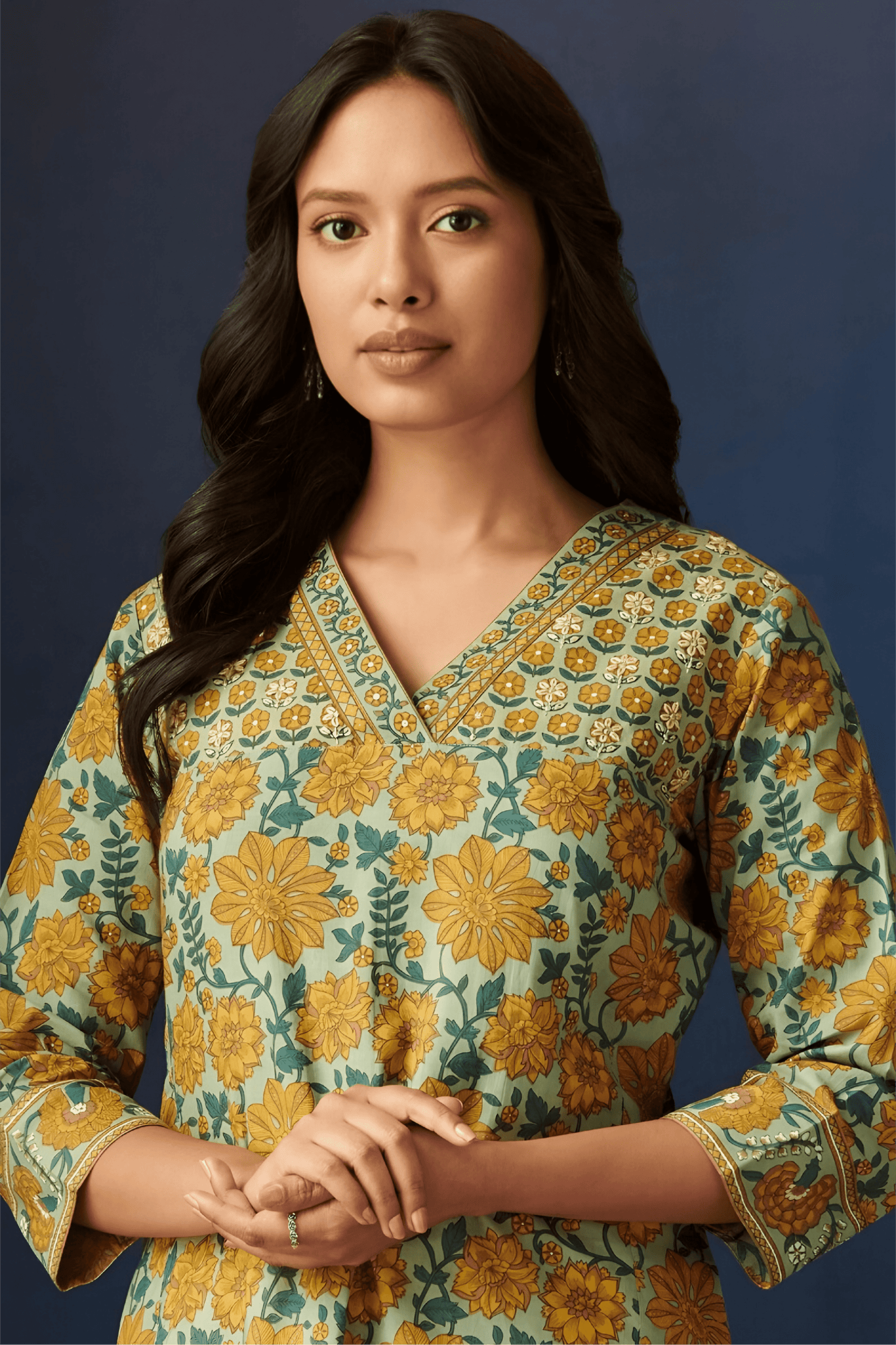 Printed Premium Cotton Kurta Set - Soft & Breathable