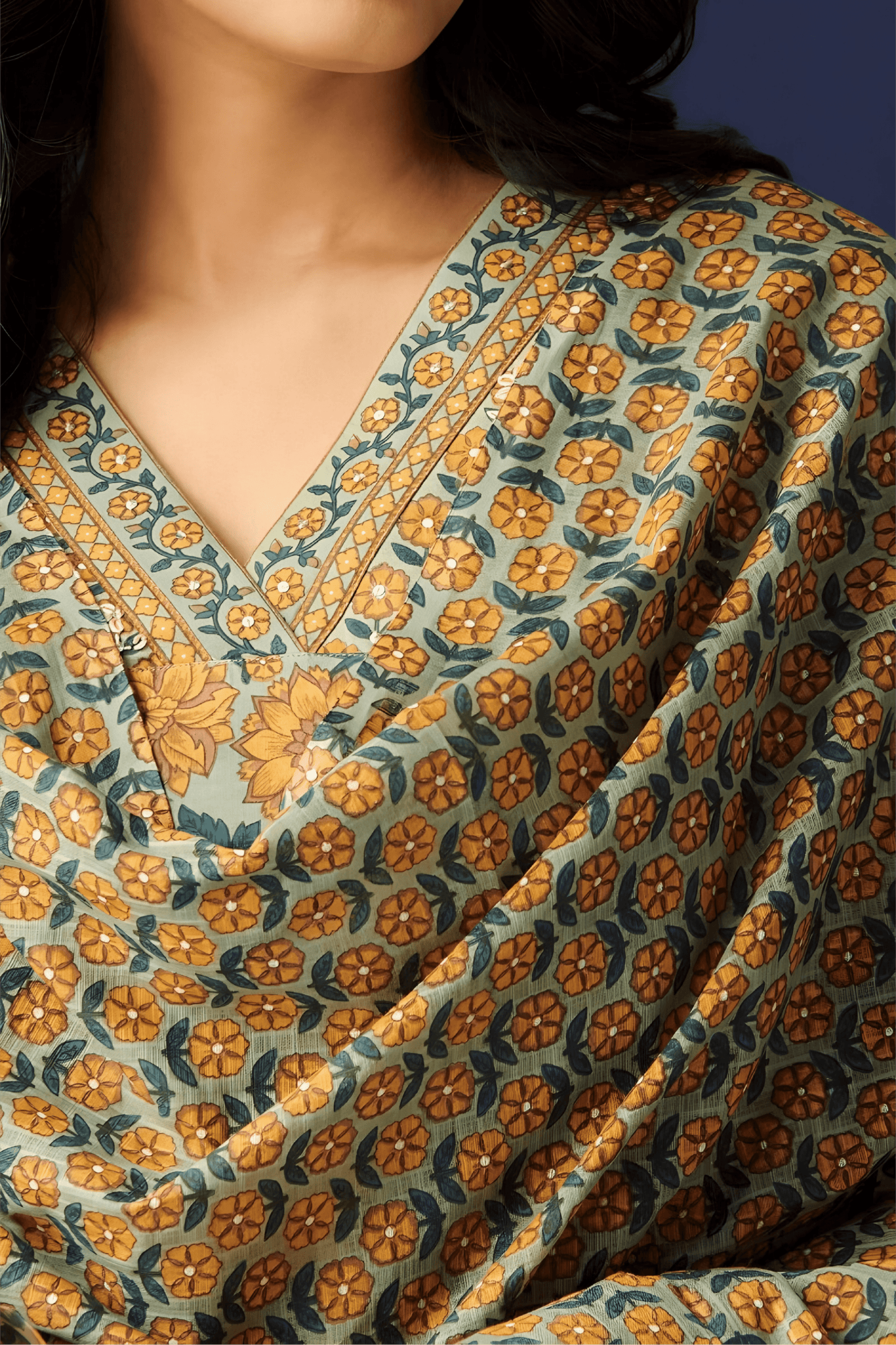 Printed Premium Cotton Kurta Set - Soft & Breathable