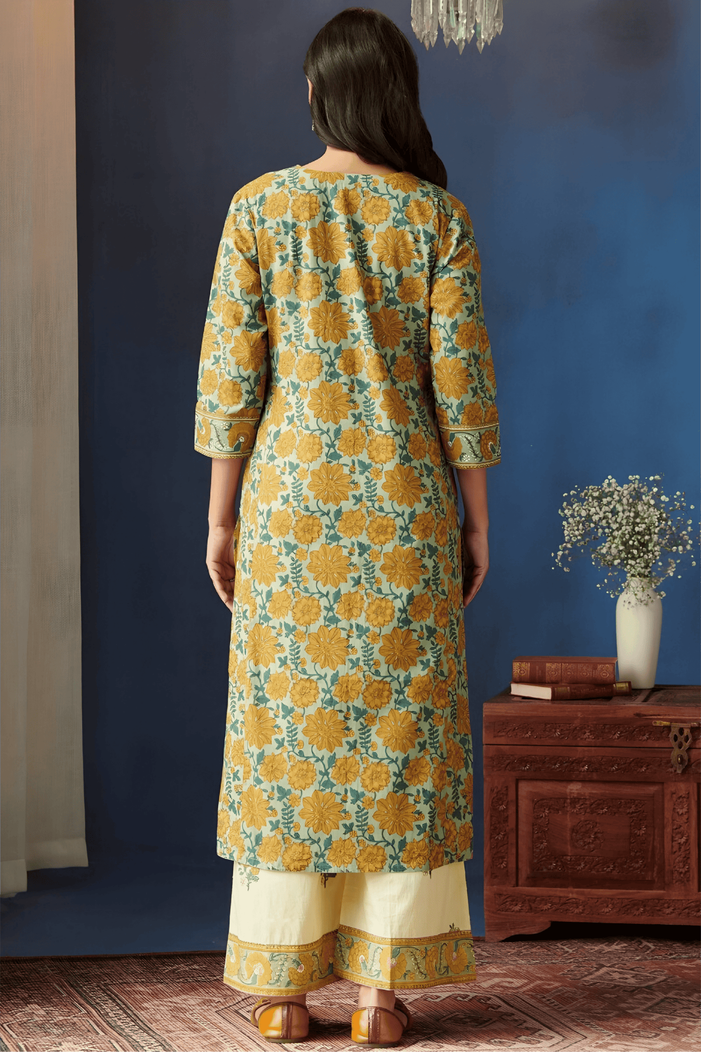 Printed Premium Cotton Kurta Set - Soft & Breathable