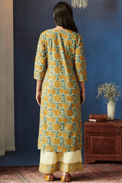 Printed Premium Cotton Kurta Set - Soft & Breathable