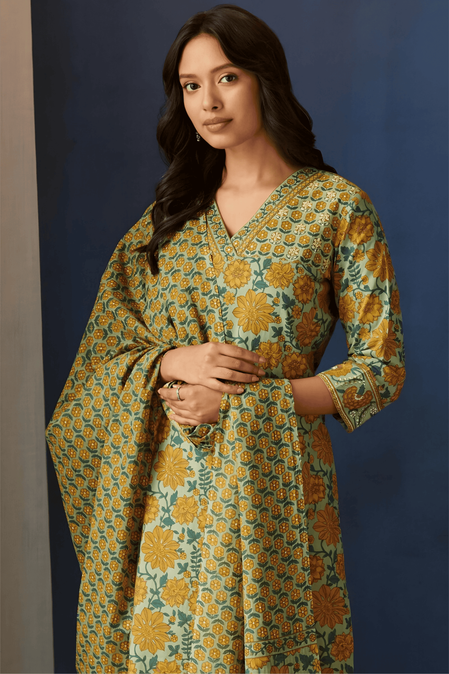 Printed Premium Cotton Kurta Set - Soft & Breathable