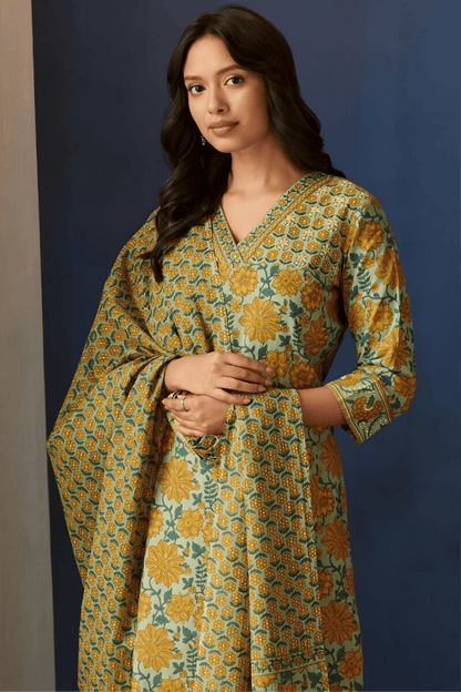 Printed Premium Cotton Kurta Set - Soft & Breathable