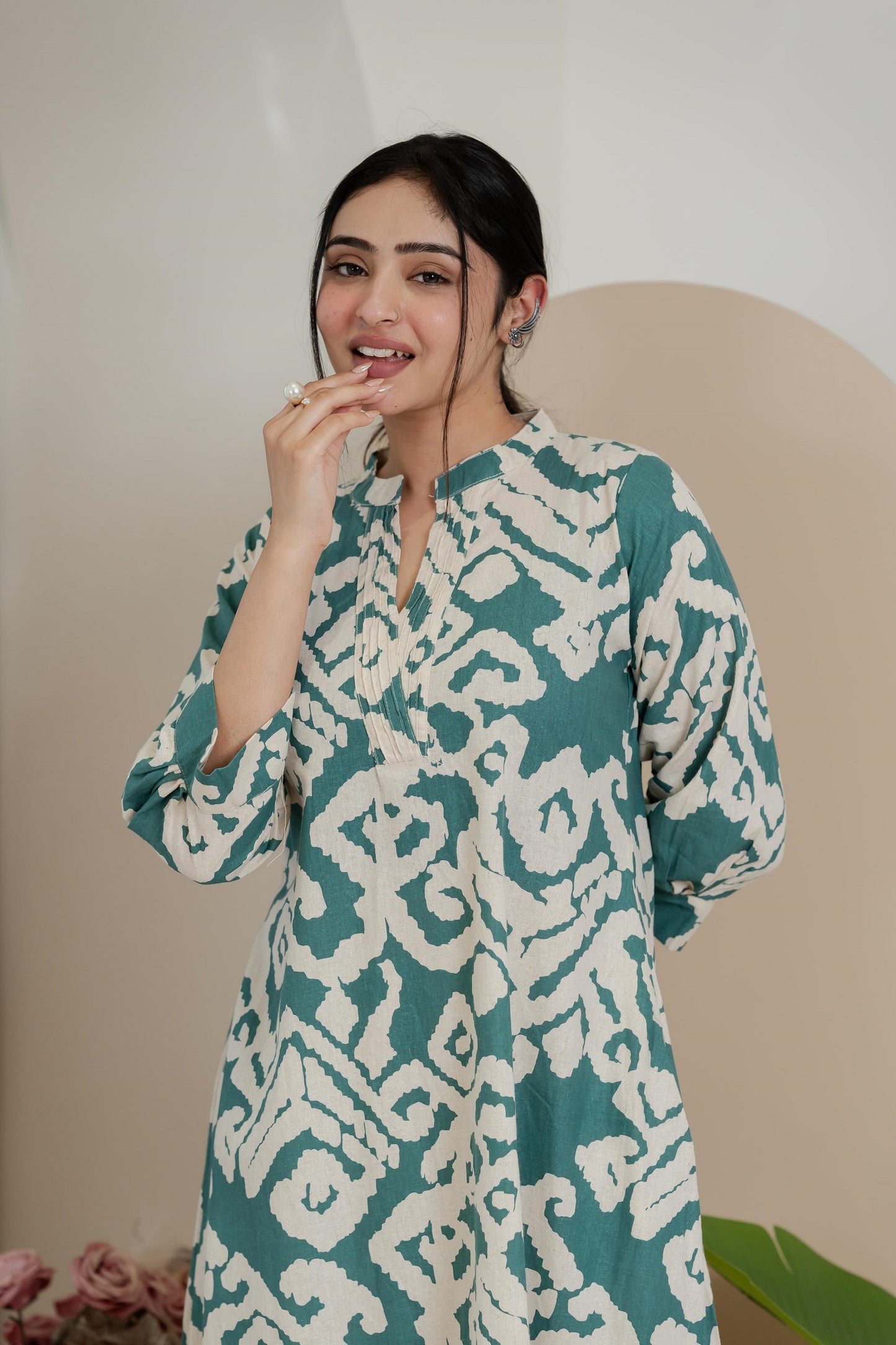 Premium Khadi Flex Co-ord Set - Sea Green | Soft & Comfortable