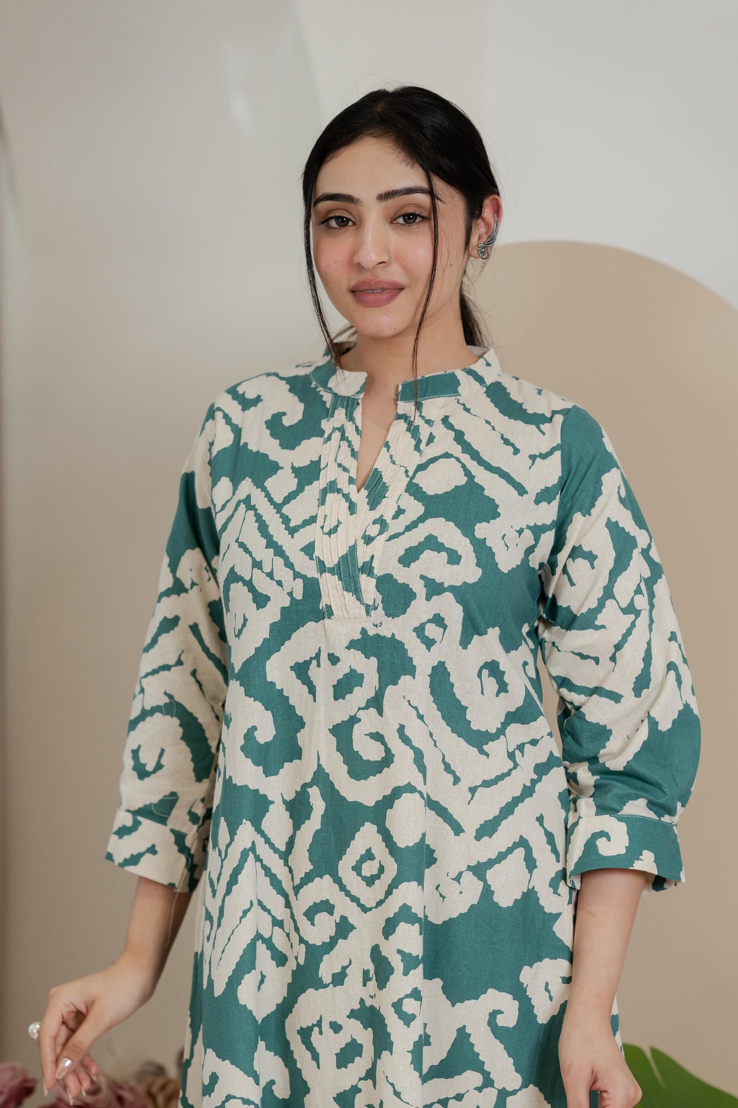 Premium Khadi Flex Co-ord Set - Sea Green | Soft & Comfortable